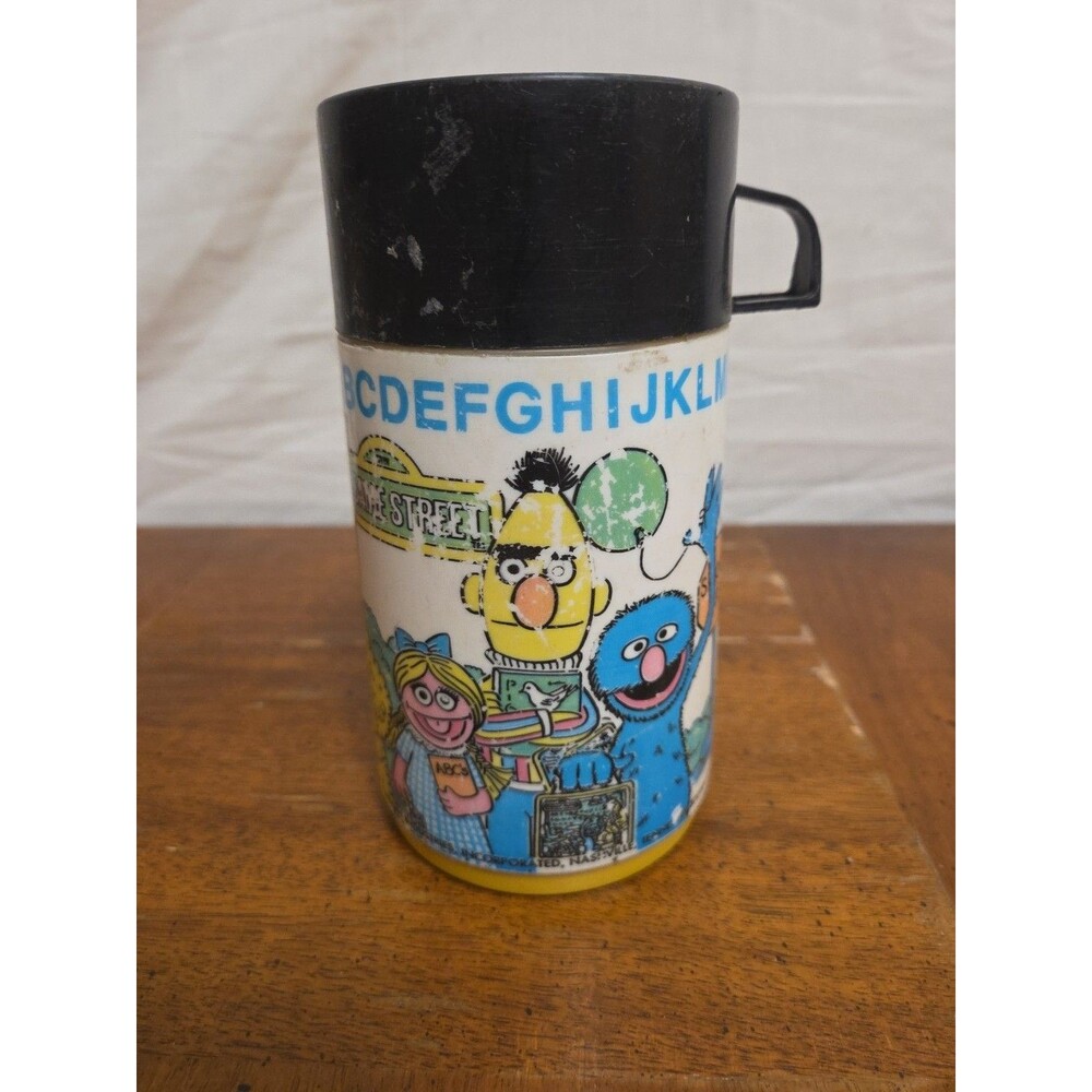 Sesame Street Thermos 1979 Aladdin Kids Lunchbox Accessory Vintage